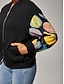 preiswerte Blusen-Casual Patchwork Bomber Jacket