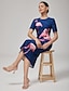 cheap Maxi Dresses-Placement Print Maxi Dress