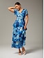economico Vestiti maxi-Multicolor Tiered Chiffon Dress