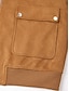 cheap Outerwear-Faux Suede Zip Jacket Casual Stylish