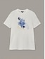 baratos T-shirts-Cotton Floral Graphic T Shirt