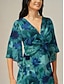 economico Vestiti maxi-Abstract Floral Twist Knot Maxi Dress