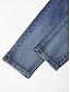 economico pantaloni e pantaloncini-Slim Stretch Cotton Denim Ankle Jeans