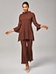 preiswerte Zweiteilige Sets-Comfortable Stylish Blouse Pants Set
