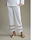 billige to-delte sett-Stylish Modal Chiffon Matching Set Blouse Pants