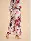 cheap Pants &amp; Shorts-Abstract Print Wide Leg Pants