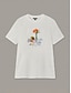 baratos T-shirts-Cotton Floral Graphic T Shirt
