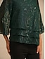 baratos blusas-Textured Chiffon Layered Hem Blouse