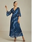 abordables Robes Maxi-Galaxy Gradient Twist Knot Maxi Dress