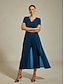 baratos macacões-Quartz Blue Paneled Flowy Jumpsuit