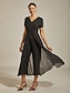 cheap Jumpsuits-Stretch Flowy Panel Jumpsuit