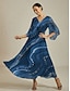 abordables Robes Maxi-Galaxy Gradient Twist Knot Maxi Dress