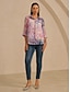 abordables blouses-Bohemian Print Casual Blouse