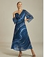 abordables Robes Maxi-Galaxy Gradient Twist Knot Maxi Dress