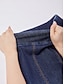 baratos calças e shorts-Slimming Stretch Denim Wide Leg Pants
