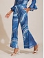 economico Vestiti maxi-Stretch Floral Print Chiffon Pants