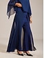 abordables pantalons et shorts-High Elasticity Chiffon Palazzo Pants