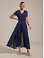 billige jumpsuits-Paneled Stretch Fabric Casual Jumpsuit
