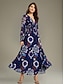 abordables Robes Maxi-Floral Chiffon Elegant Maxi Dress Banquet