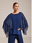 baratos blusas-Luxurious Modal Cape Top