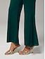 cheap Pants-Contrast Patchwork Elastic Tencel Pants