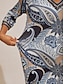 abordables Vestidos Maxi-Paisley Stretch Knit Maxi Dress