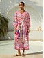 abordables Robes Maxi-Paisley Leopard Chiffon Maxi Dress