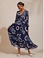 abordables Robes Maxi-Floral Chiffon Elegant Maxi Dress Banquet
