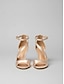 billige pumps og hæler-Satin Peep Toe Wedding Heels