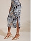 abordables Vestidos Maxi-Paisley Stretch Knit Maxi Dress
