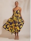abordables Robes Maxi-Sun Floral Rayon Cami Dress