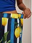 preiswerte Hose-Satin Stripe Lemon Pattern Straight Pants