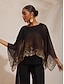 abordables blouses-Gradient Leopard Chiffon Knit Blouse