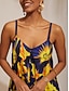 abordables Robes Maxi-Sun Floral Rayon Cami Dress