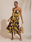 abordables Robes Maxi-Sun Floral Rayon Cami Dress