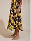 abordables Robes Maxi-Sun Floral Rayon Cami Dress