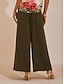 cheap Pants-Vacation Wide Leg Drawstring Pants