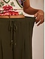 cheap Pants-Vacation Wide Leg Drawstring Pants