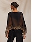 abordables blouses-Gradient Leopard Chiffon Knit Blouse