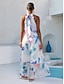 cheap Maxi Dresses-Ethereal Jellyfish Drift Chiffon Maxi Dress