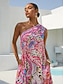 cheap Maxi Dresses-Blush&amp;Beast Silky Satin Pink Paisley Maxi Dress