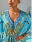 cheap Maxi Dresses-Vintage Jewelry Chiffon Vacation Kaftan