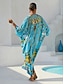 cheap Maxi Dresses-Vintage Jewelry Chiffon Vacation Kaftan