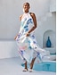 cheap Maxi Dresses-Ethereal Jellyfish Drift Chiffon Maxi Dress