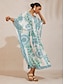 cheap Maxi Dresses-Celadon Bloom Story Flowy Chiffon Dolman Sleeve Maxi Dress
