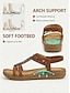 abordables sandalias-Beaded Boho Ethnic Flat Sandals