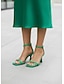 preiswerte Pumps und Absätze-Sleek Minimalist Mid Heel Sandals