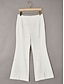cheap Pants-Elegant Slight Stretch Cropped Flared Pants
