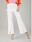 cheap Pants-Elegant Slight Stretch Cropped Flared Pants