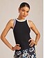 abordables blouses-Contrast Casual Tank